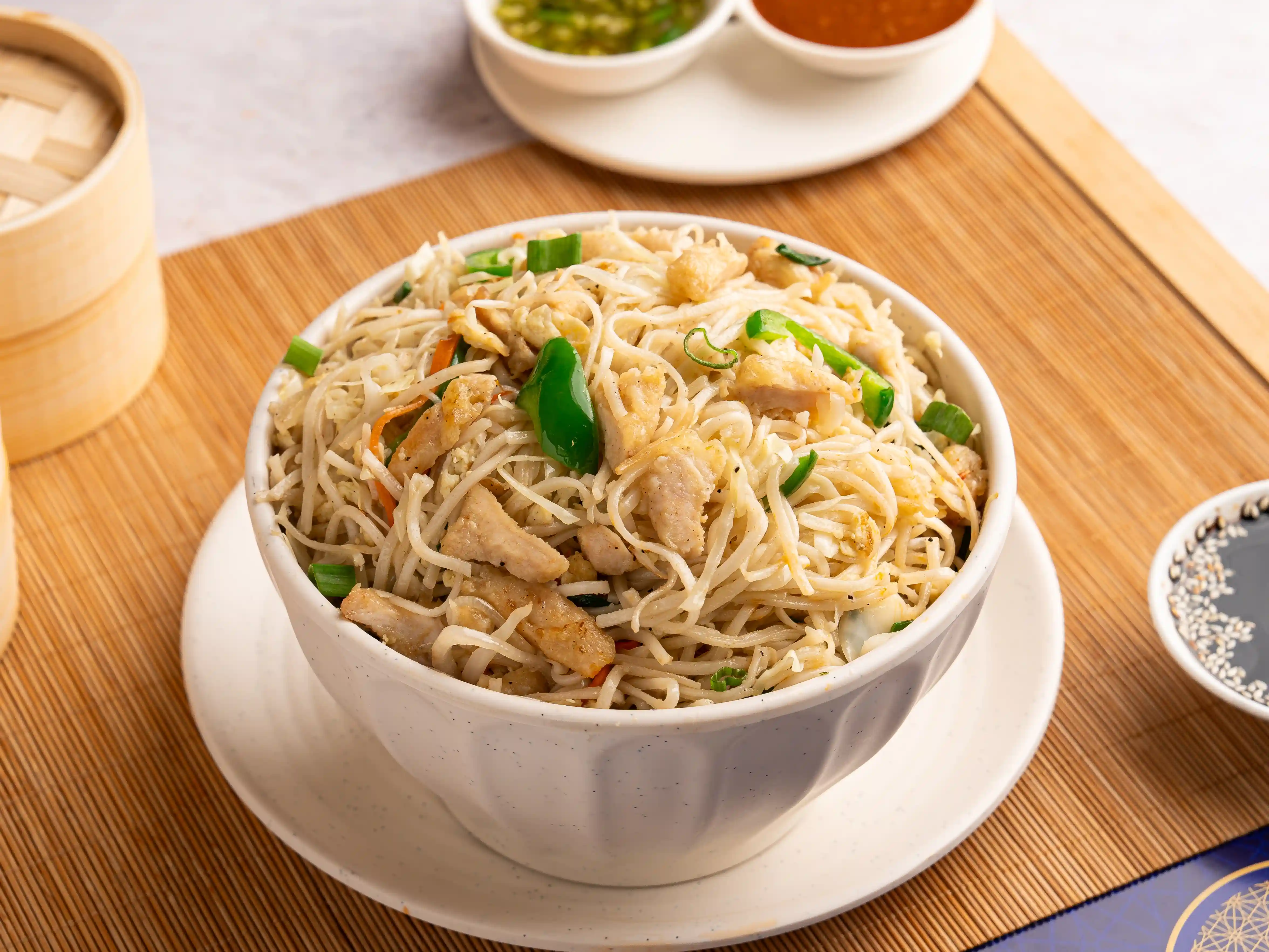 Signature savory noodles served in Lokhandwala