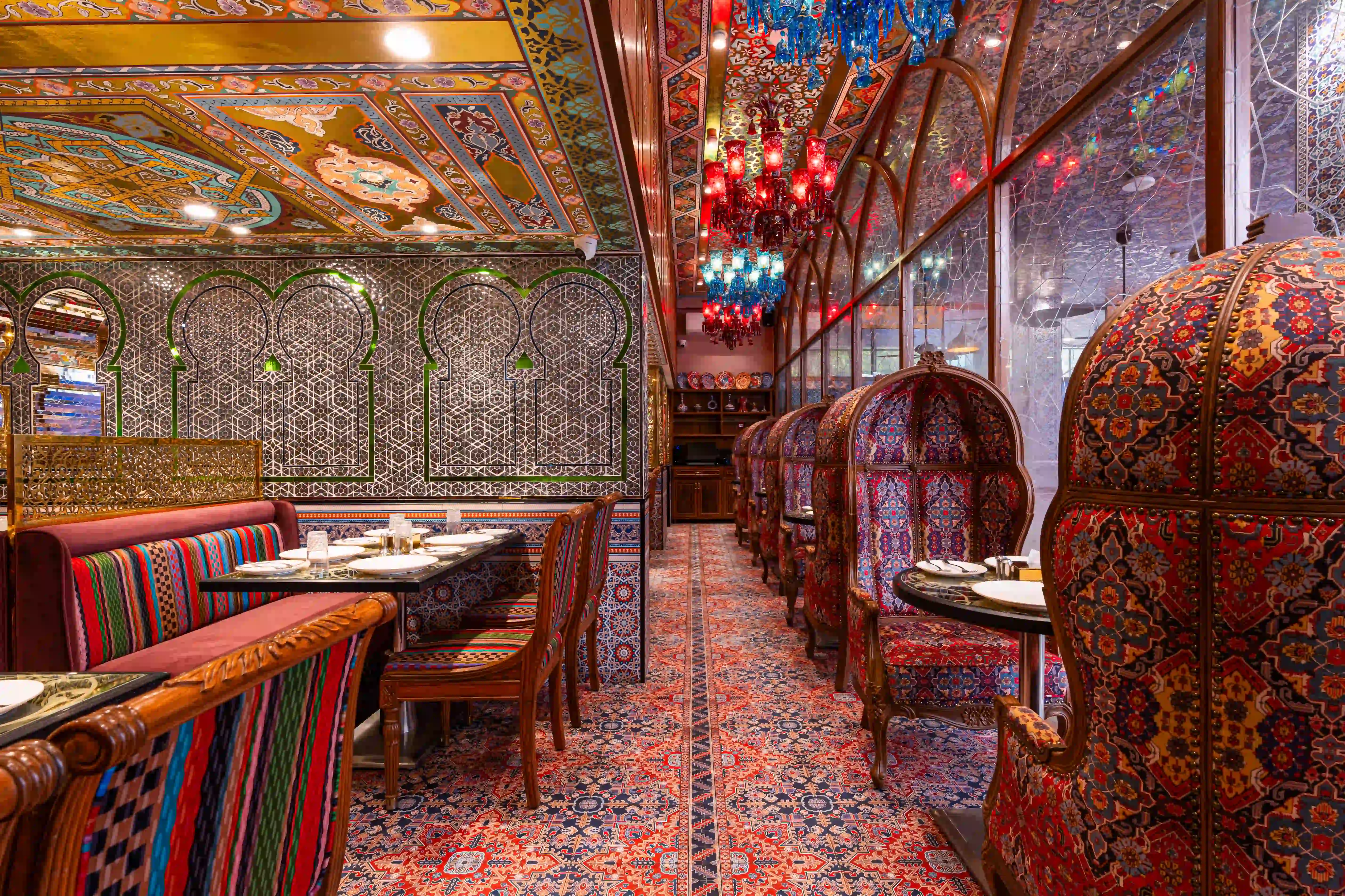 Authentic Chinese food dining setup at Persian Darbar Lokhandwala